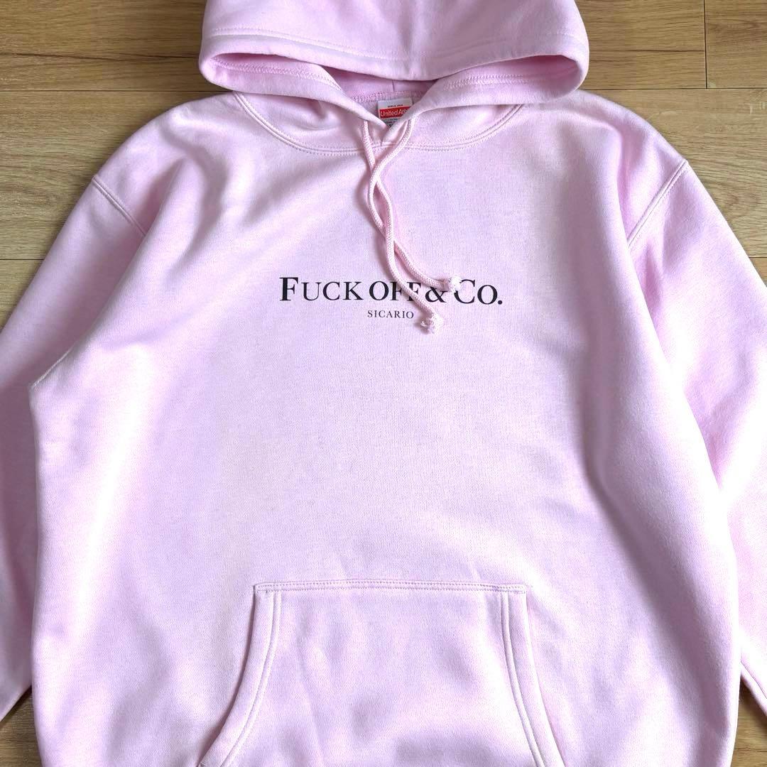FUCK OFF & CO. SICARIO ピンクパーカー XL
