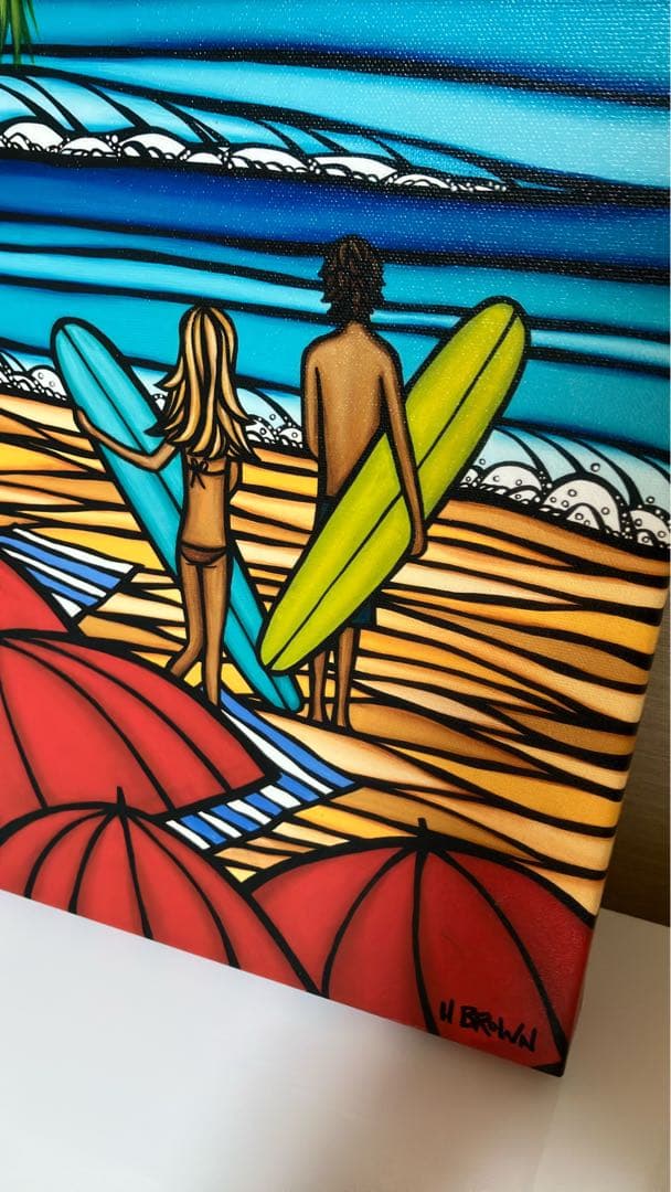 ヘザーブラウン ジクレー キャンパスプリント 【Fan in the sun