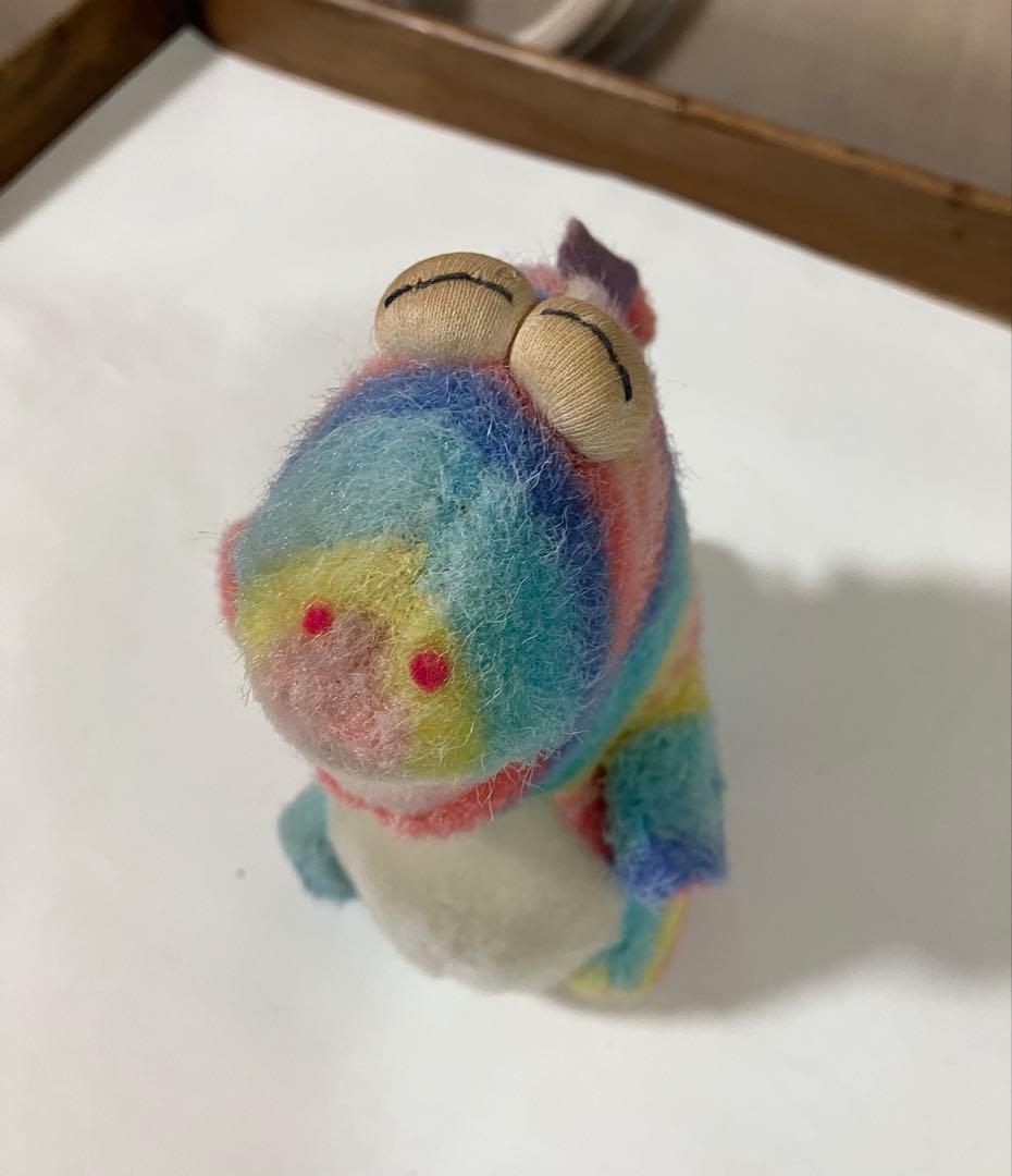 ごきげんザウルス レインボー プチ バンダイ ぬいぐるみ 当時物