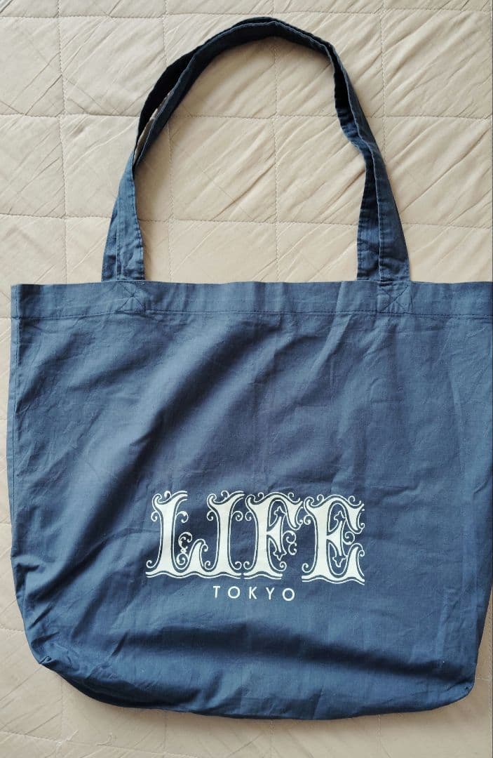 トートバッグ【小沢健二／超LIFE】 ツアーグッズ ビームス製 ネイビー
