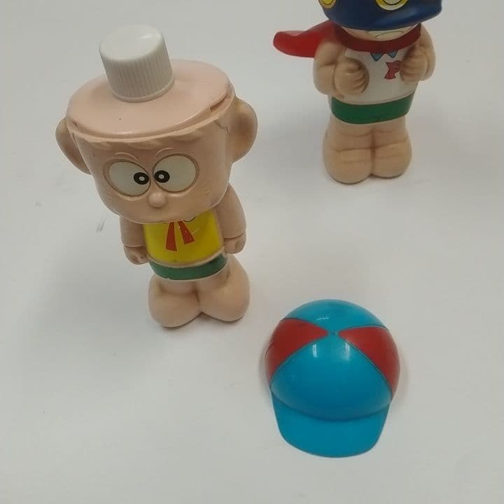 サンスター こどもシャンプー 怪物くん　パーマン 1号 ソフビ 当時物