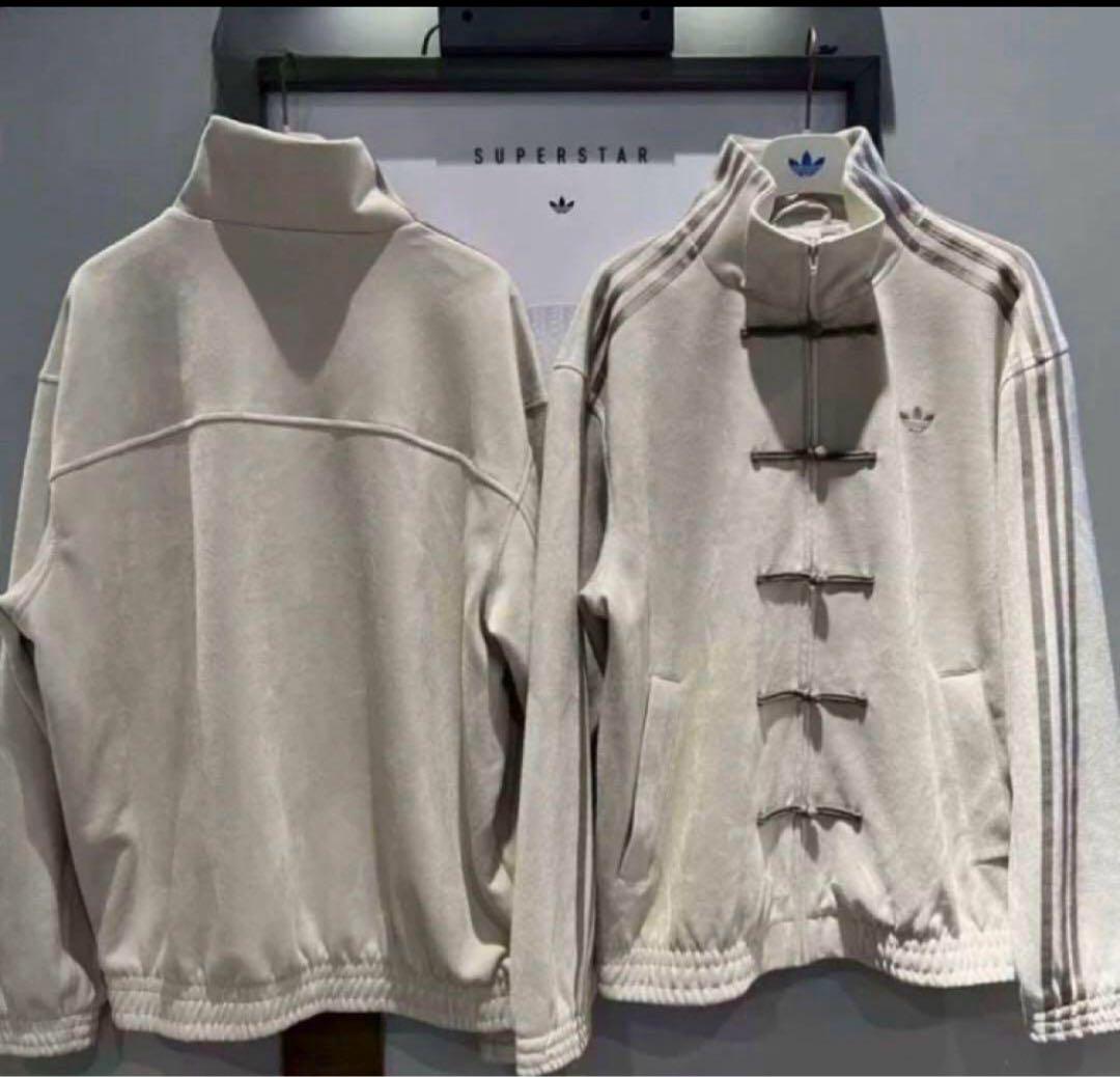 adidasアディダス 中国限定 蛇年トラックジャケット ホワイト Lサイズ”