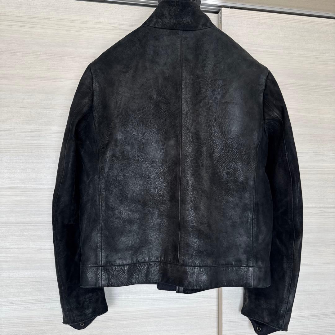 最終価格】ストーンアイランド レザーライダースジャケット XL 黒