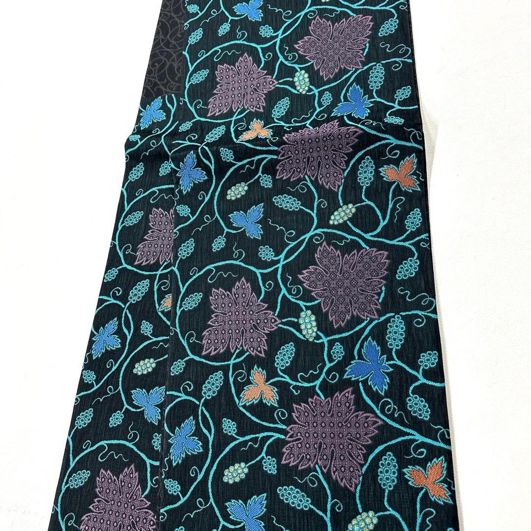 帯6188 ○高級 正絹 西陣織 片面全通 リバーシブル 袋帯 - メルカリ