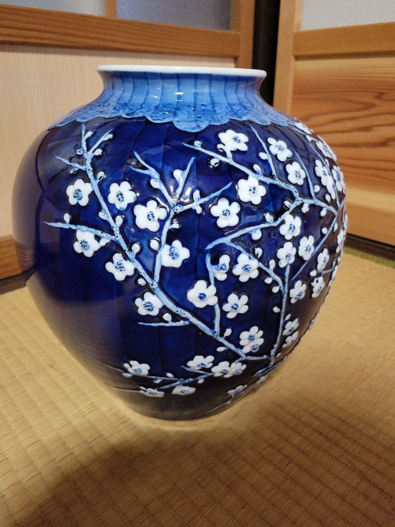 有田焼花瓶 共箱付 古美術品