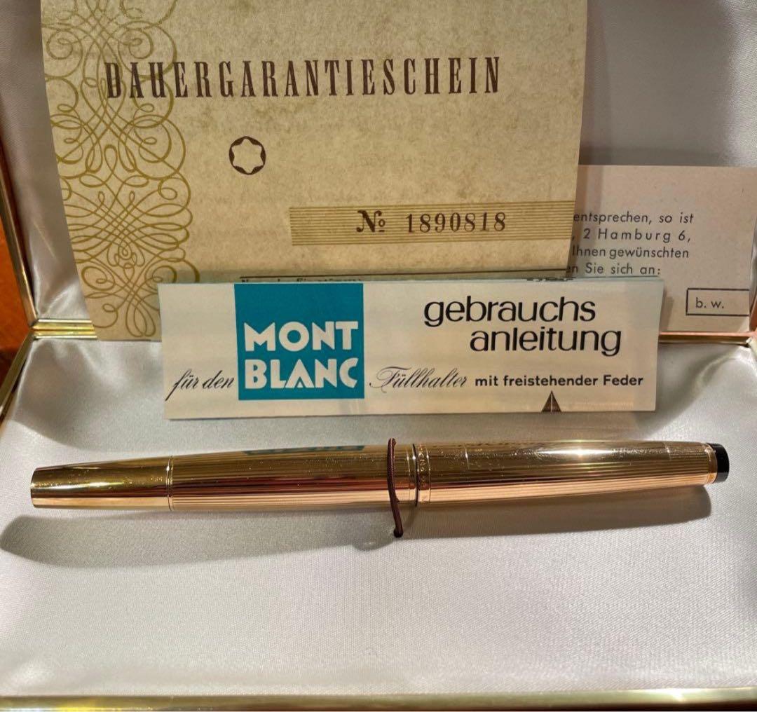 金無垢✨金無垢モンブラン No.92 万年筆 マイスターシュテュック