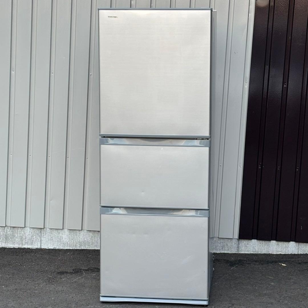 ◯ 送料込！設置対応◎TOSHIBA 東芝 330L 3ドア冷蔵庫GR-M33S