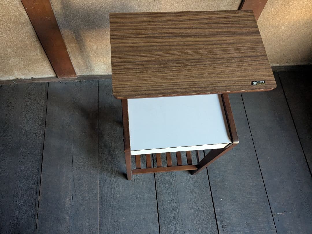 とんとんちん様専用】オールドカリモク 電話台 ヴィンテージ KARIMOKU