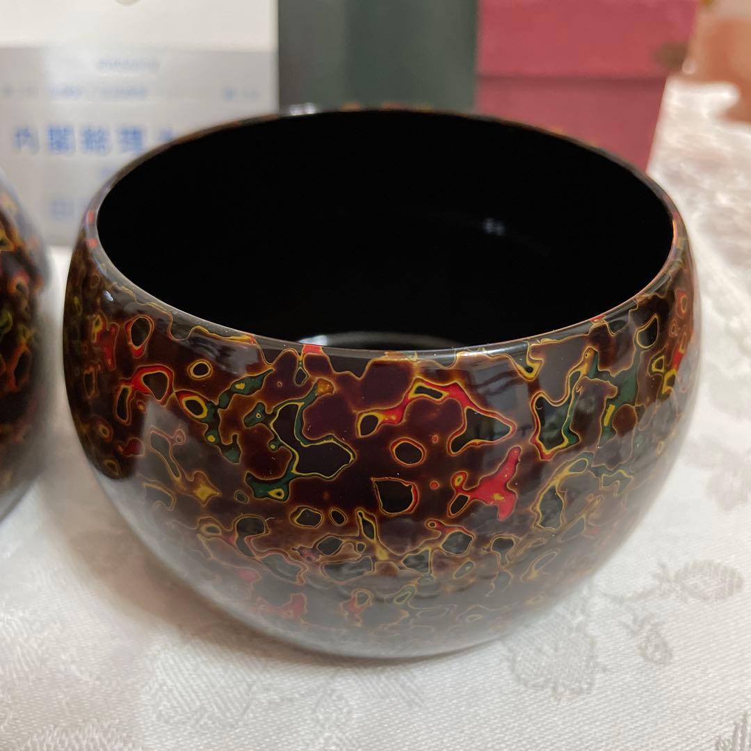 津軽塗　田中屋　ボウル　椀　2個セット　未使用