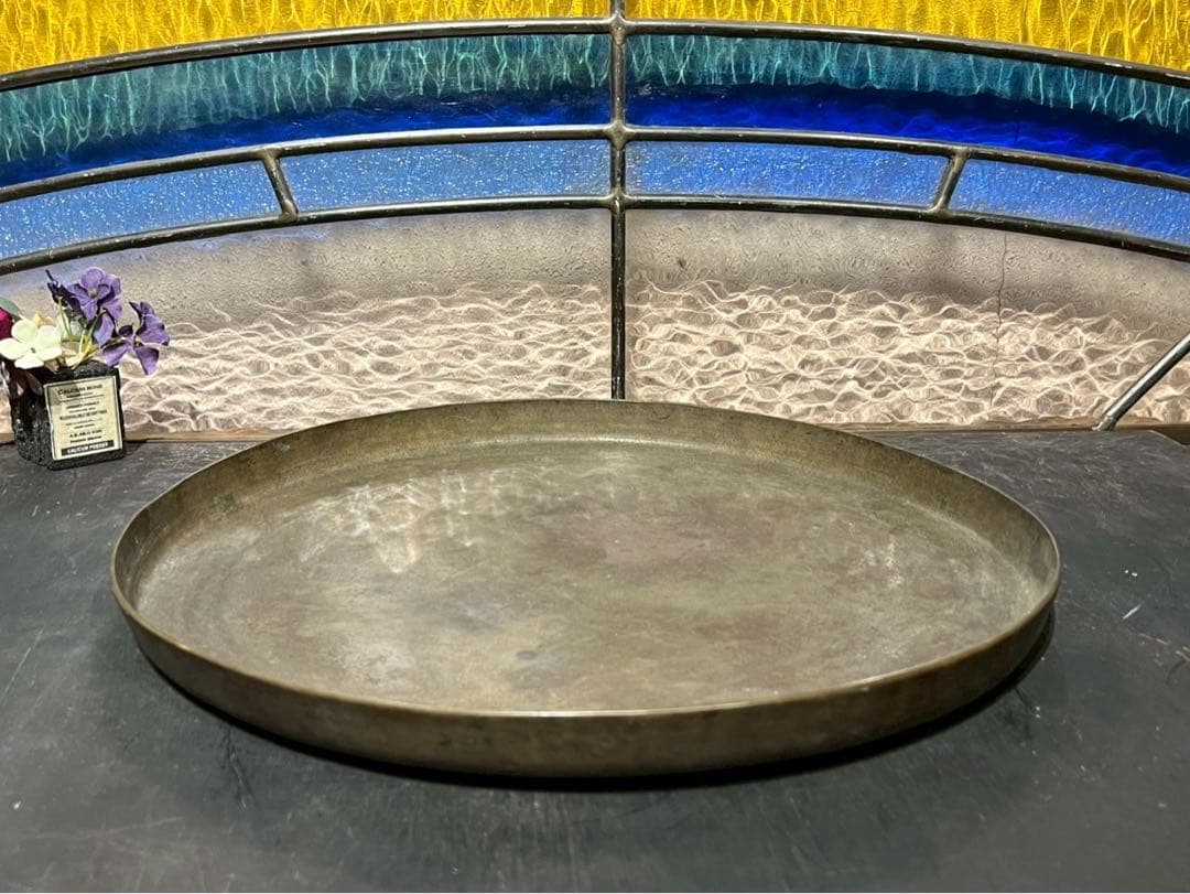 真鍮 パレット トレイ アンティーク インテリア ビンテージ 希少