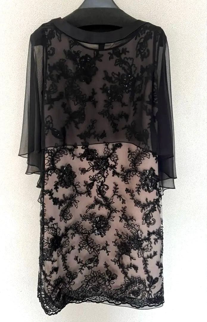 再お値下げ東京ソワールMARIKO KOHGAマリココウガケープ付きドレス