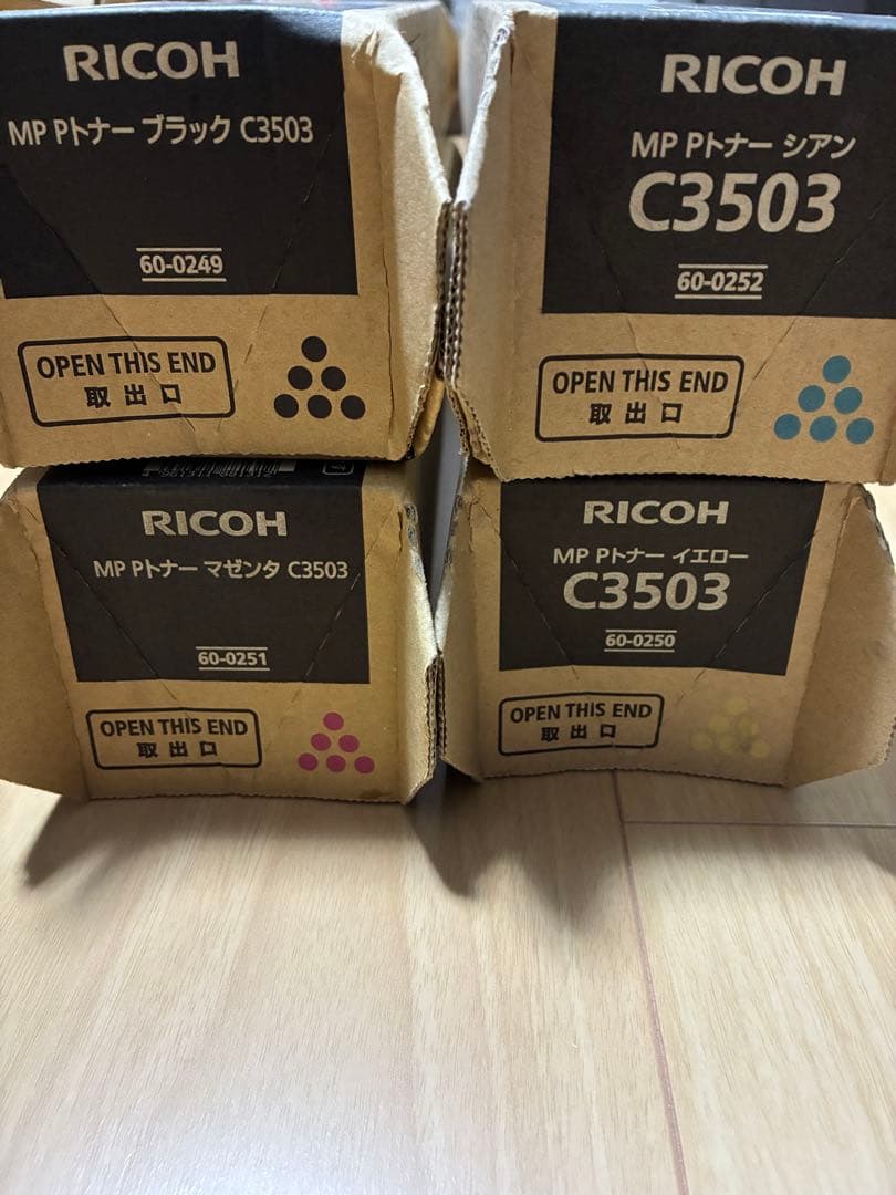 RICOH C3503 トナーカートリッジ 4色セット - メルカリ