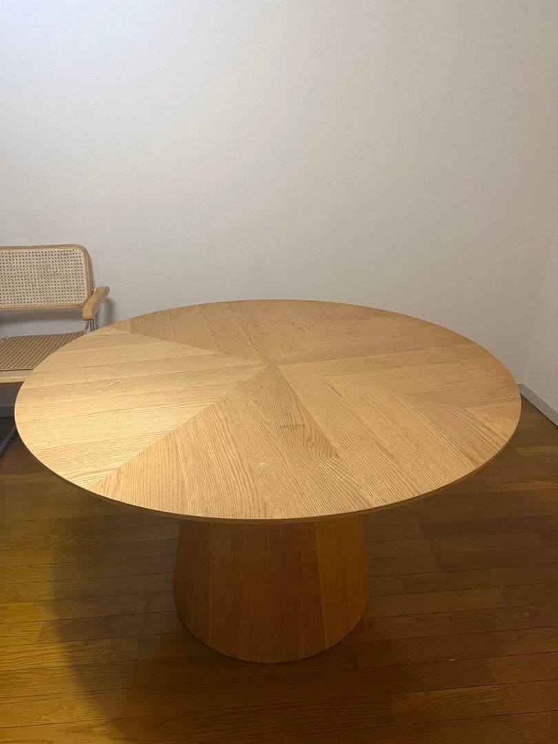 取りに来て頂ける方！ ダイニング丸テーブル 120cm