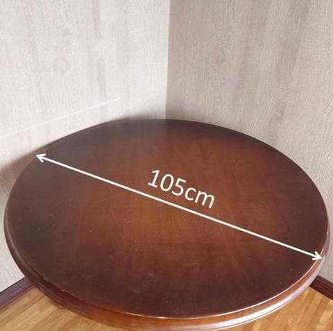 【飛騨産業】天然木カバ製円形ダイニングテーブル【梱包・発送たのメル便】
