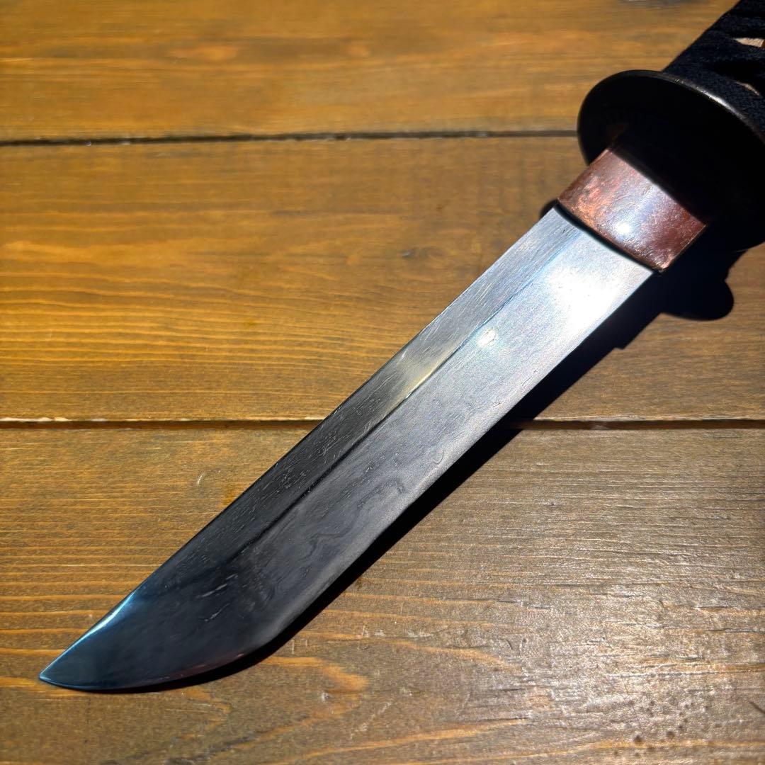 日本刀残欠クラフトナイフNo.72 備州長船住近景 拵 裏銘あり