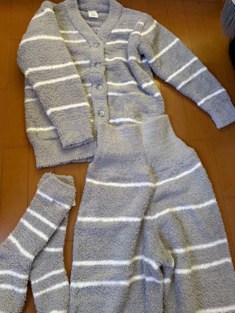 ジェラートピケ ルームウェア カーディ パンツ ソックス もこもこ3セット 新品
