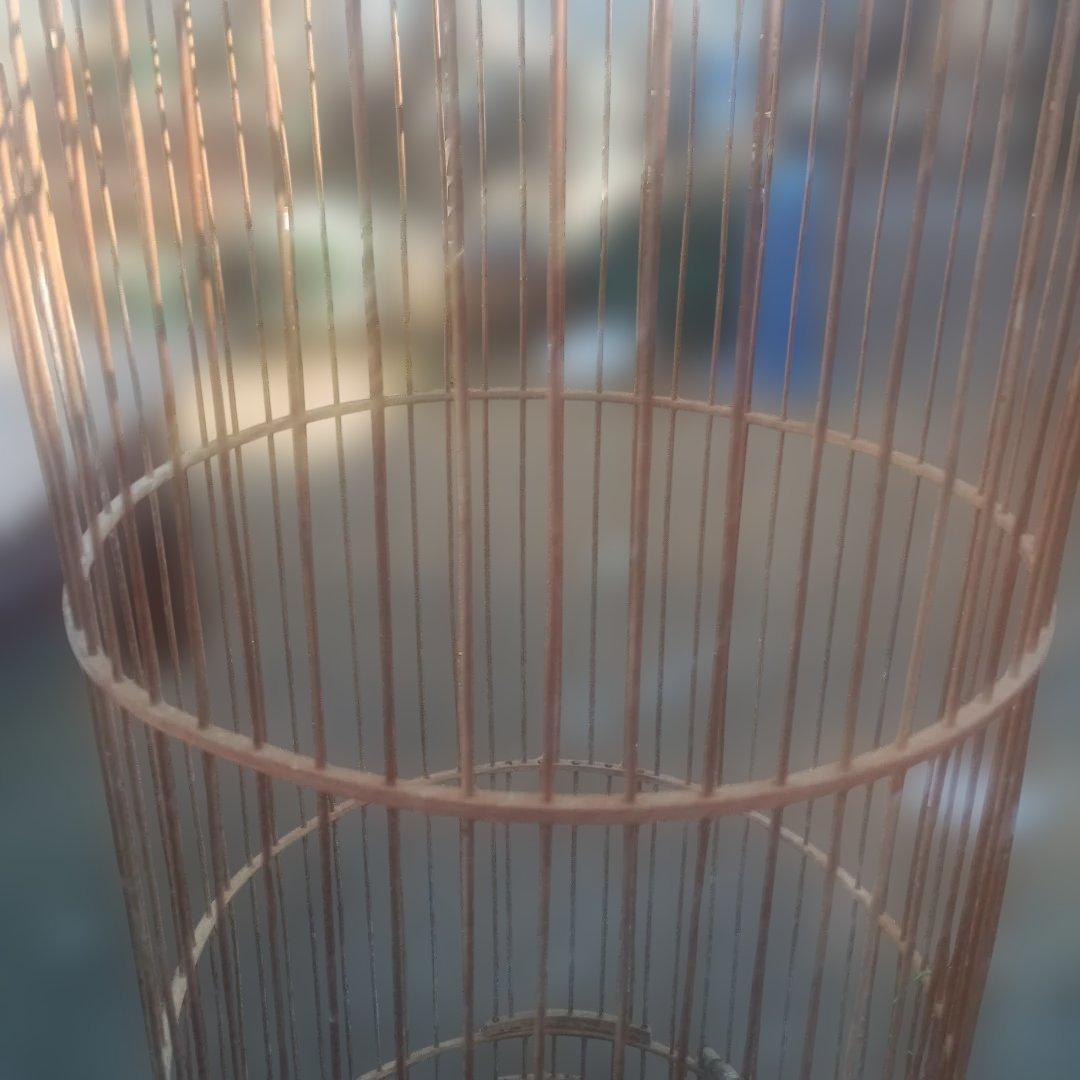 5133）木製鳥かご 吊り下げタイプ 高さ83．5cm 大型