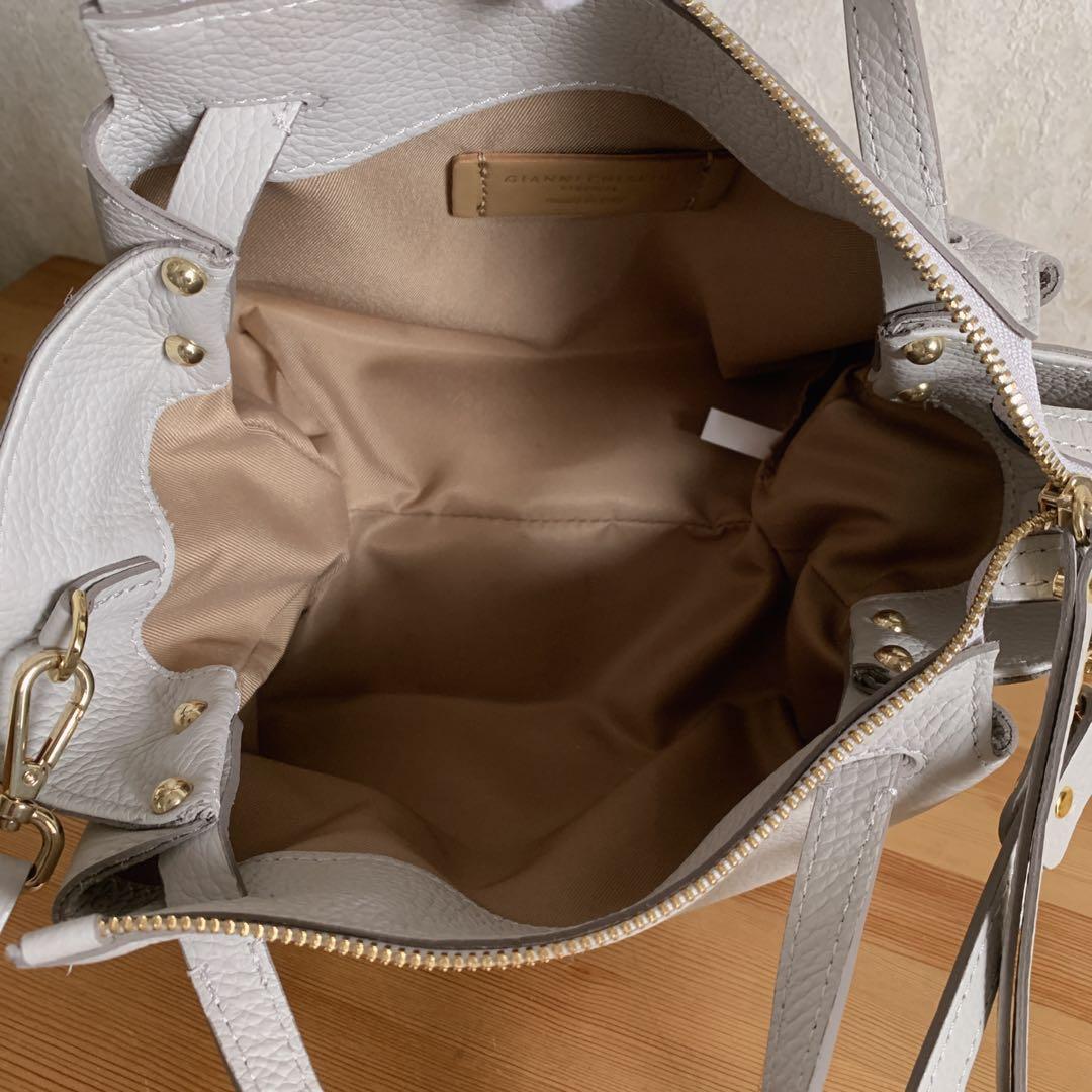 ジャンニキャリーニ　オリガミ　S グレー　ショルダーバッグ　2way 阪急百貨店