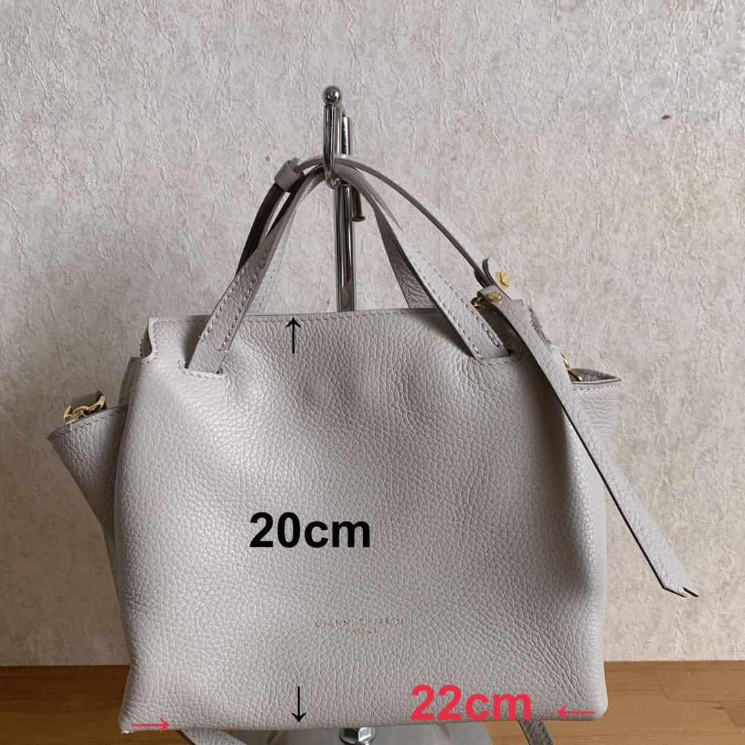 ジャンニキャリーニ　オリガミ　S グレー　ショルダーバッグ　2way 阪急百貨店