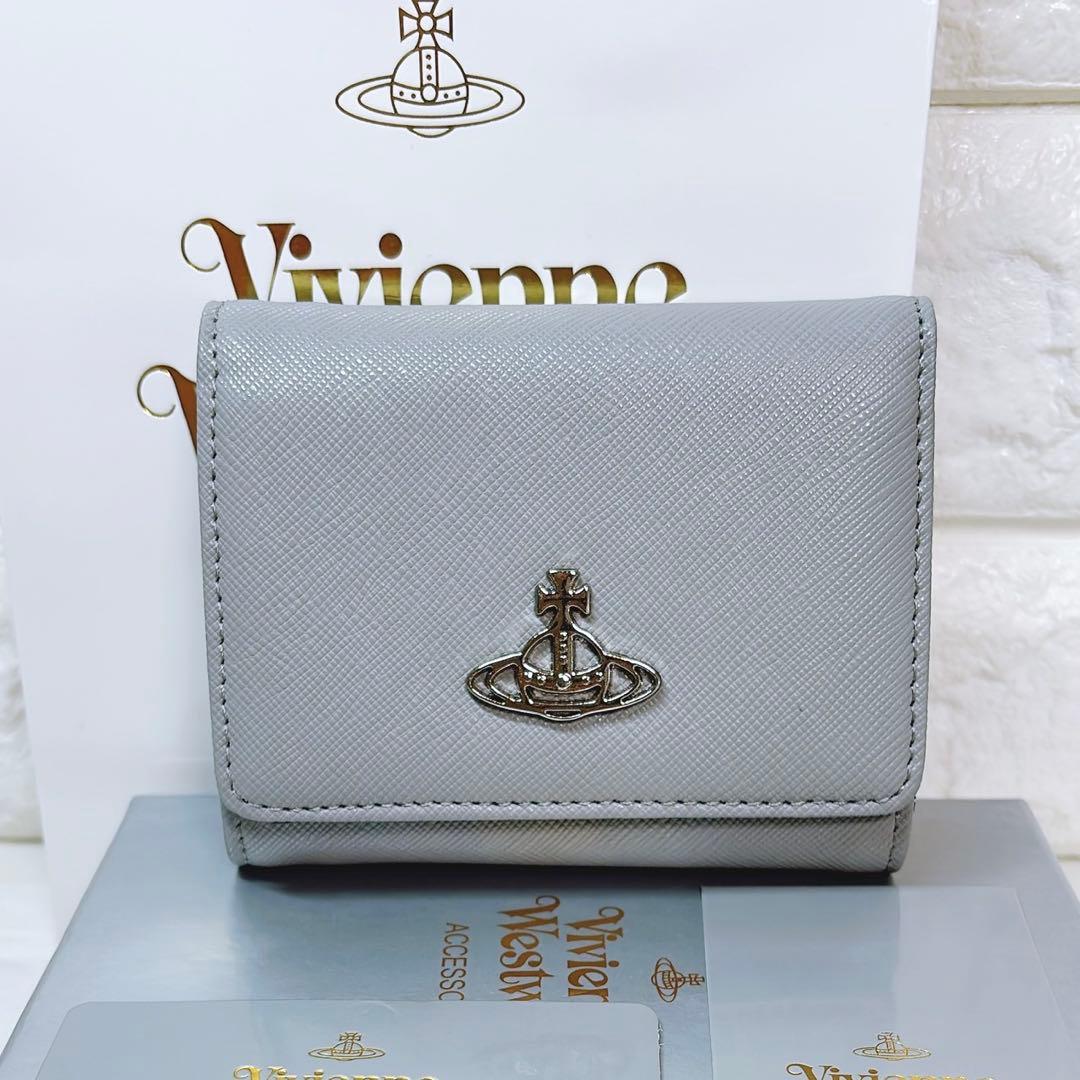 ショッパー付き】新品 ヴィヴィアン・ウエストウッド 三つ折り財布