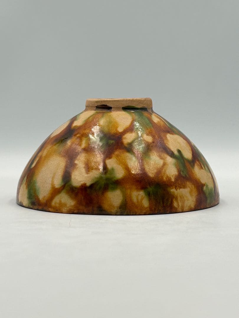 ☆0058宋時代 洛雷村窯 三彩釉碗 ☆天目茶碗 茶道具 茶器