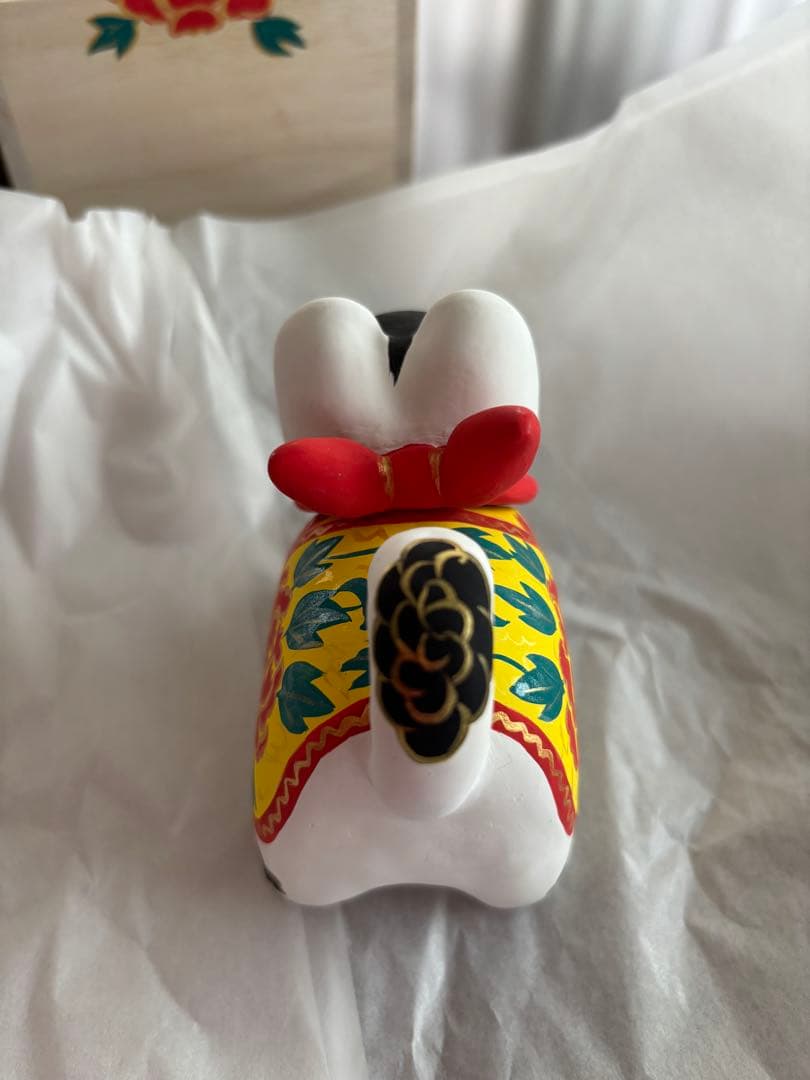 前田ビバリー 作 犬張子（牡丹文） 令和七年 夏作 桐箱・説明書