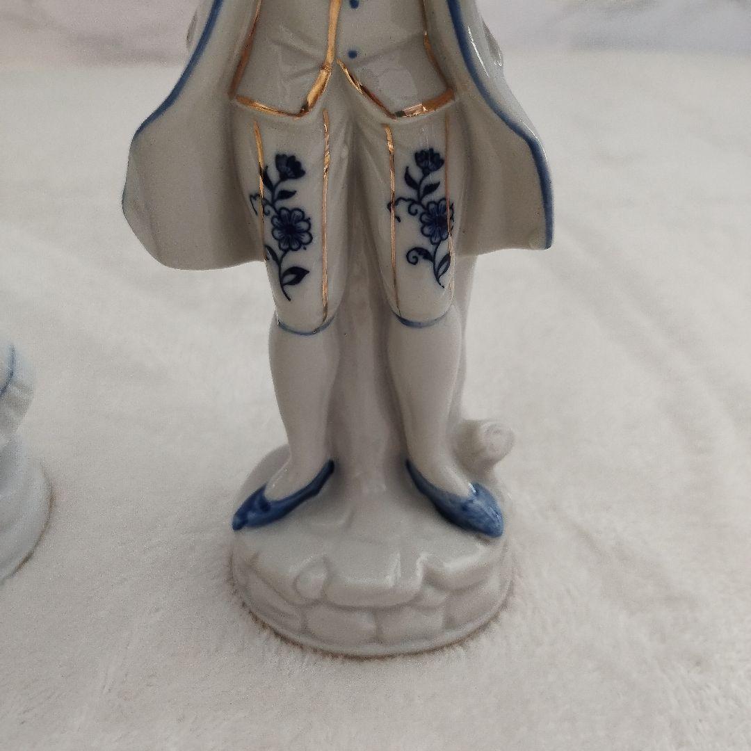 美品】陶器 人形 男女ペアセット インテリア 陶器人形 置物 オブジェ