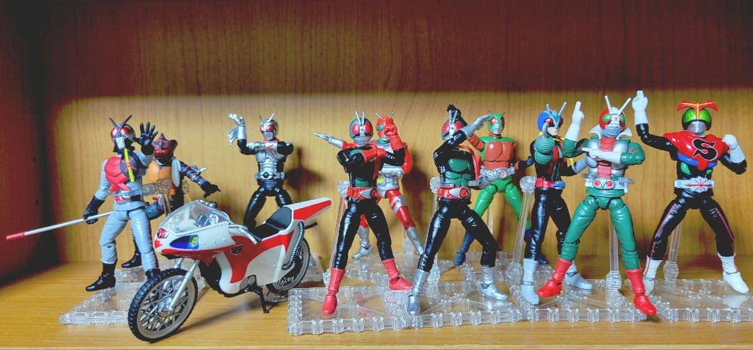 掌動 SHODO 仮面ライダー　訳あり昭和ライダー 新サイクロン号セット