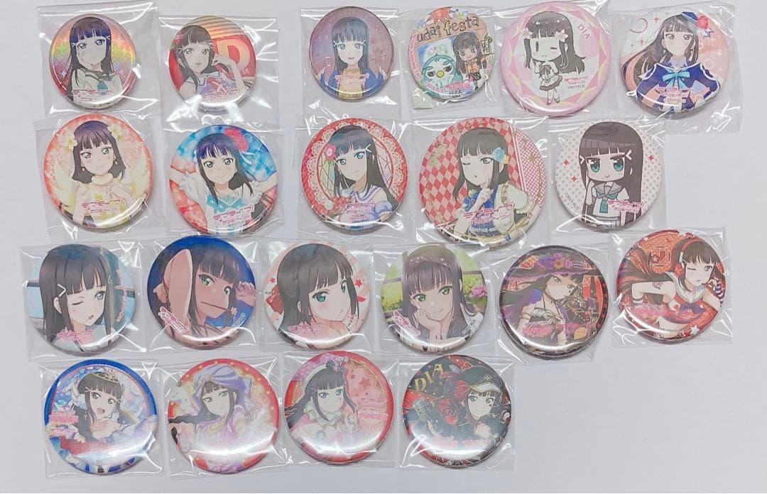 ラブライブ！サンシャイン!! 黒澤ダイヤ 缶バッジ セット すとぷり