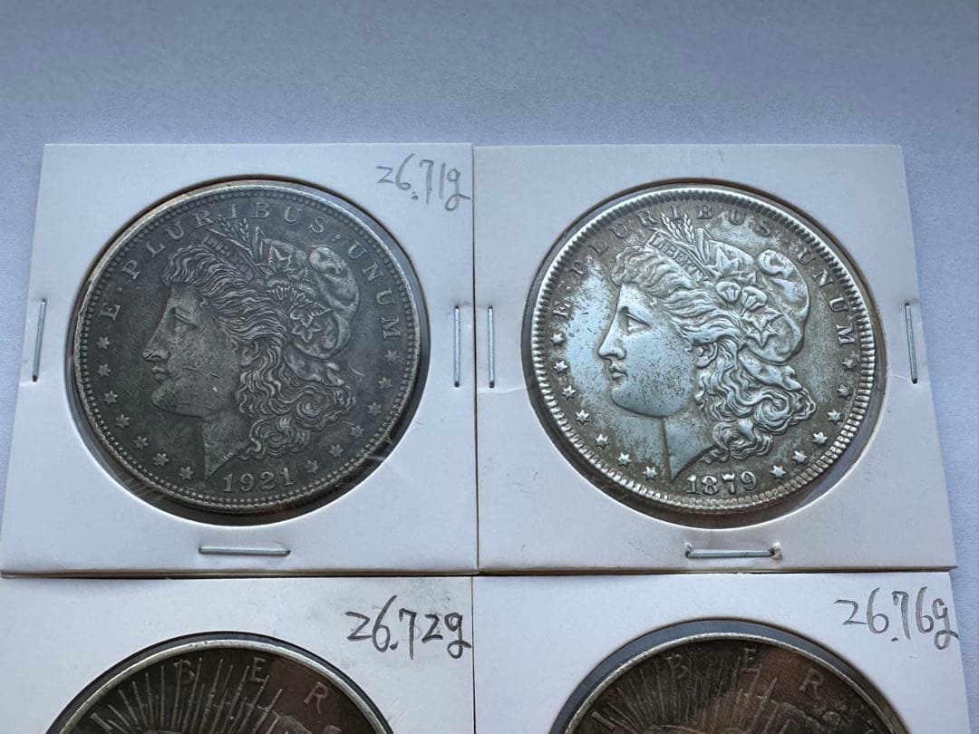 アメリカ銀貨 モルガンダラー 銀貨4枚銀貨 古銭 本物保証 - メルカリ