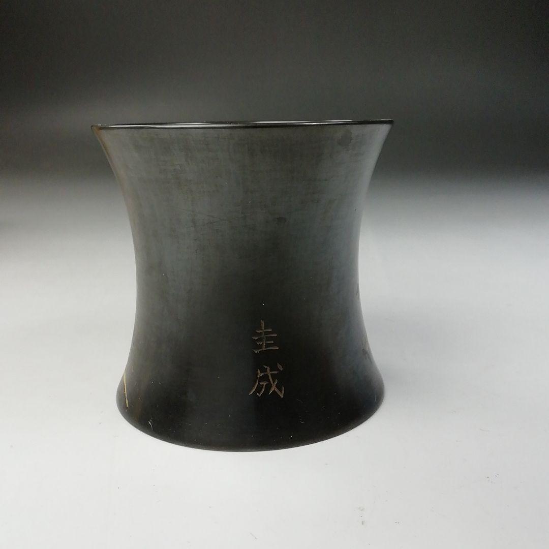 T751 蓋置 『唐銅蓋置』『金彩源氏車』『圭成』 共箱 茶道具