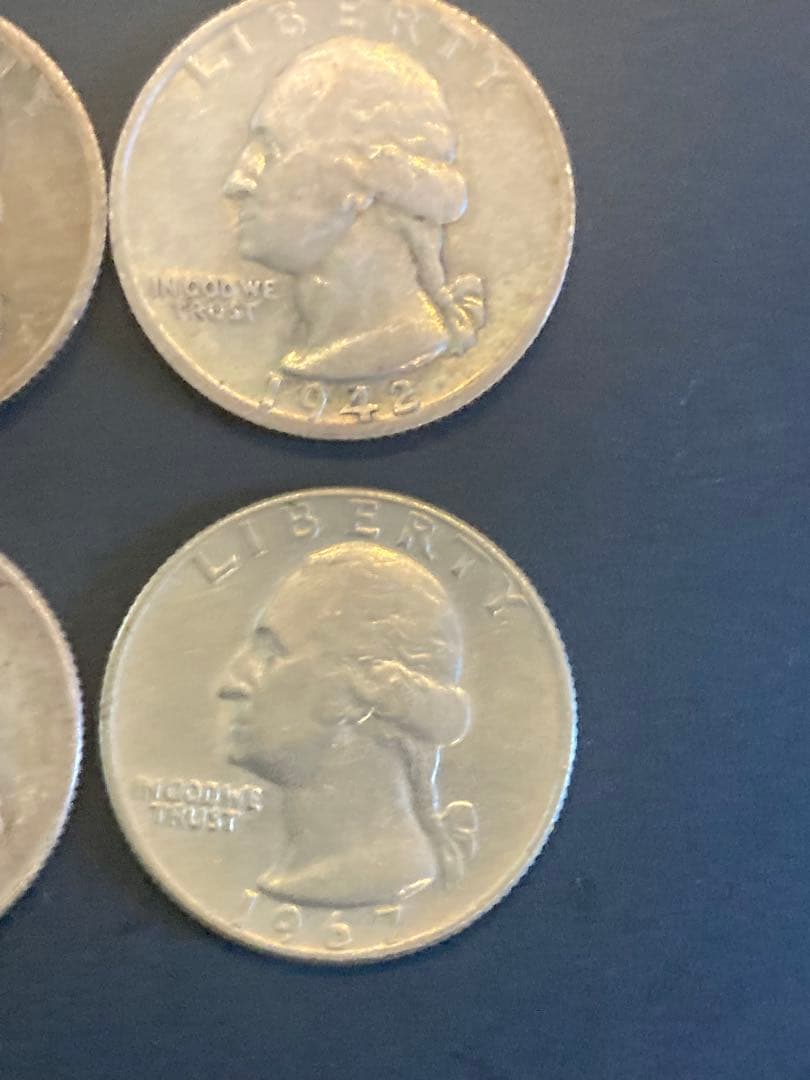 1964年以前 アメリカ銀貨 25セント クォーターダラー ドル 75枚 1943年