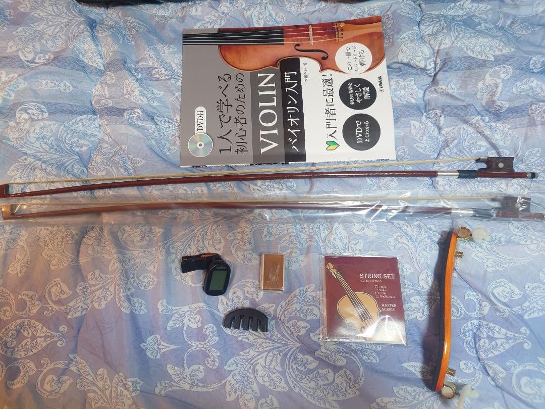 バイオリン 本体 ケース付き 教本付き