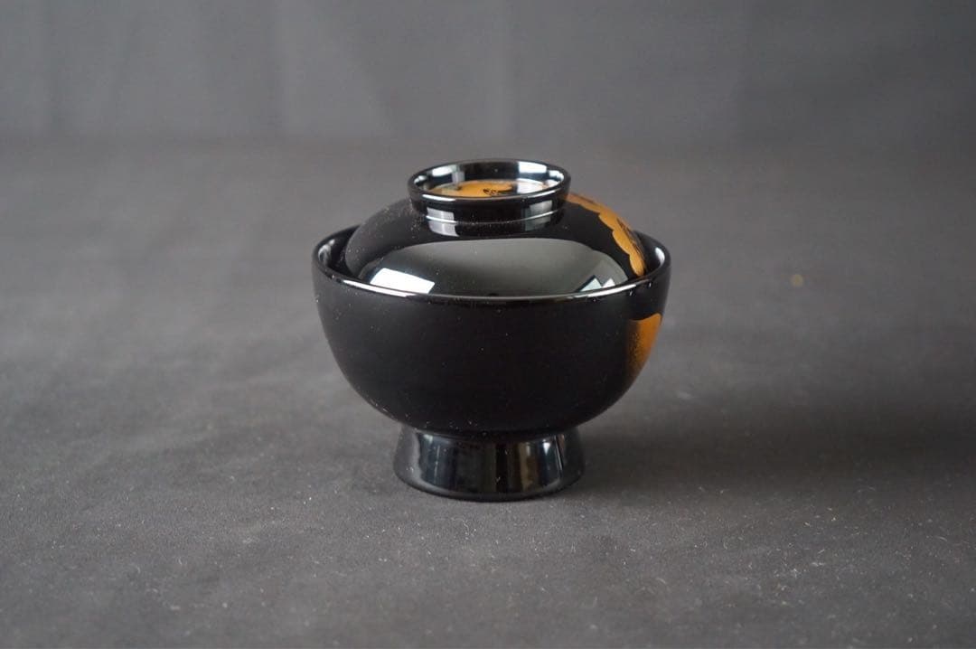 輪島塗 田谷漆器店 松蒔絵 煮物椀 三客 共箱 美品