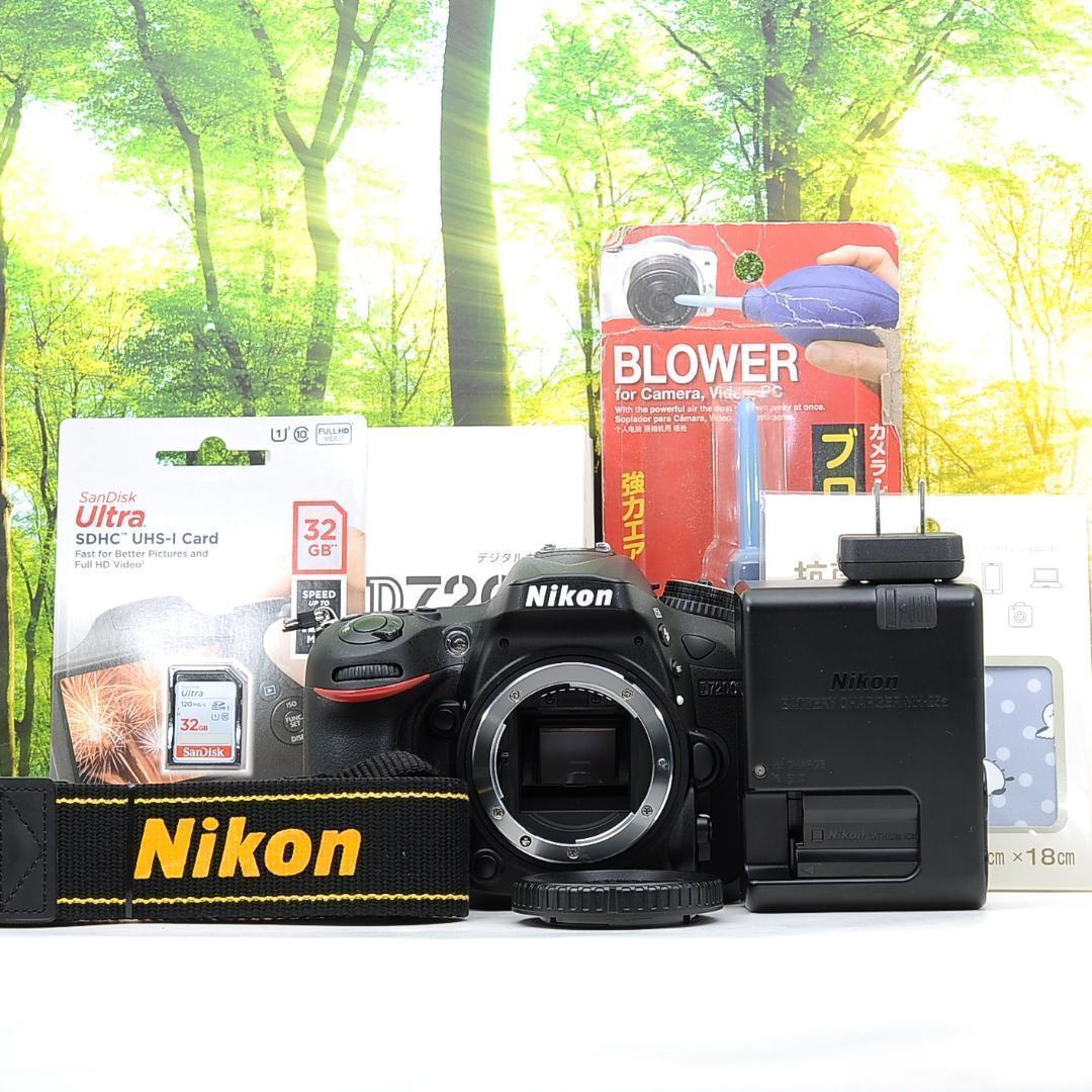 ショット数3404枚！ニコン D7200 ボディ☆WiFi搭載！高性能中級カメラ