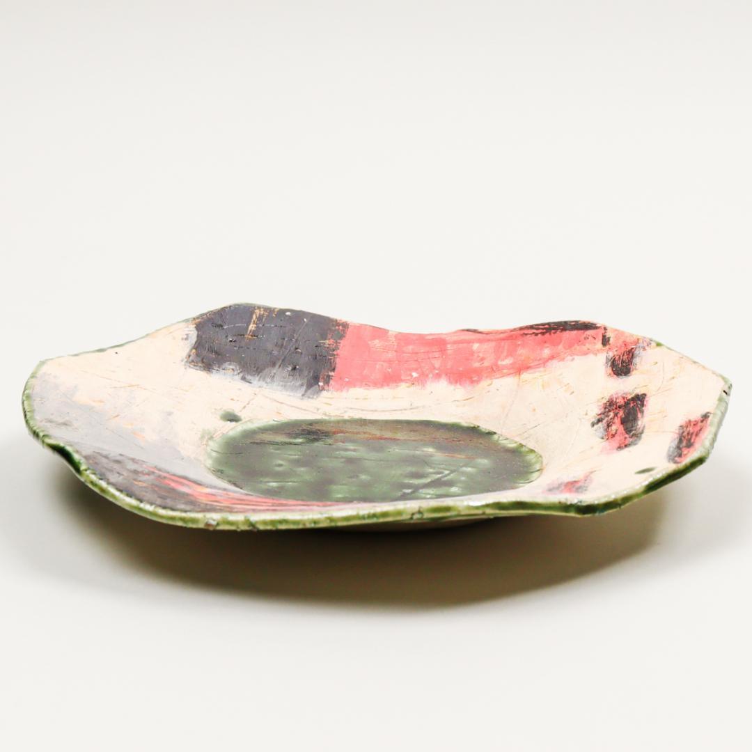 イタリア ミッドセンチュリー 50s-60s スクラッフィート プレート