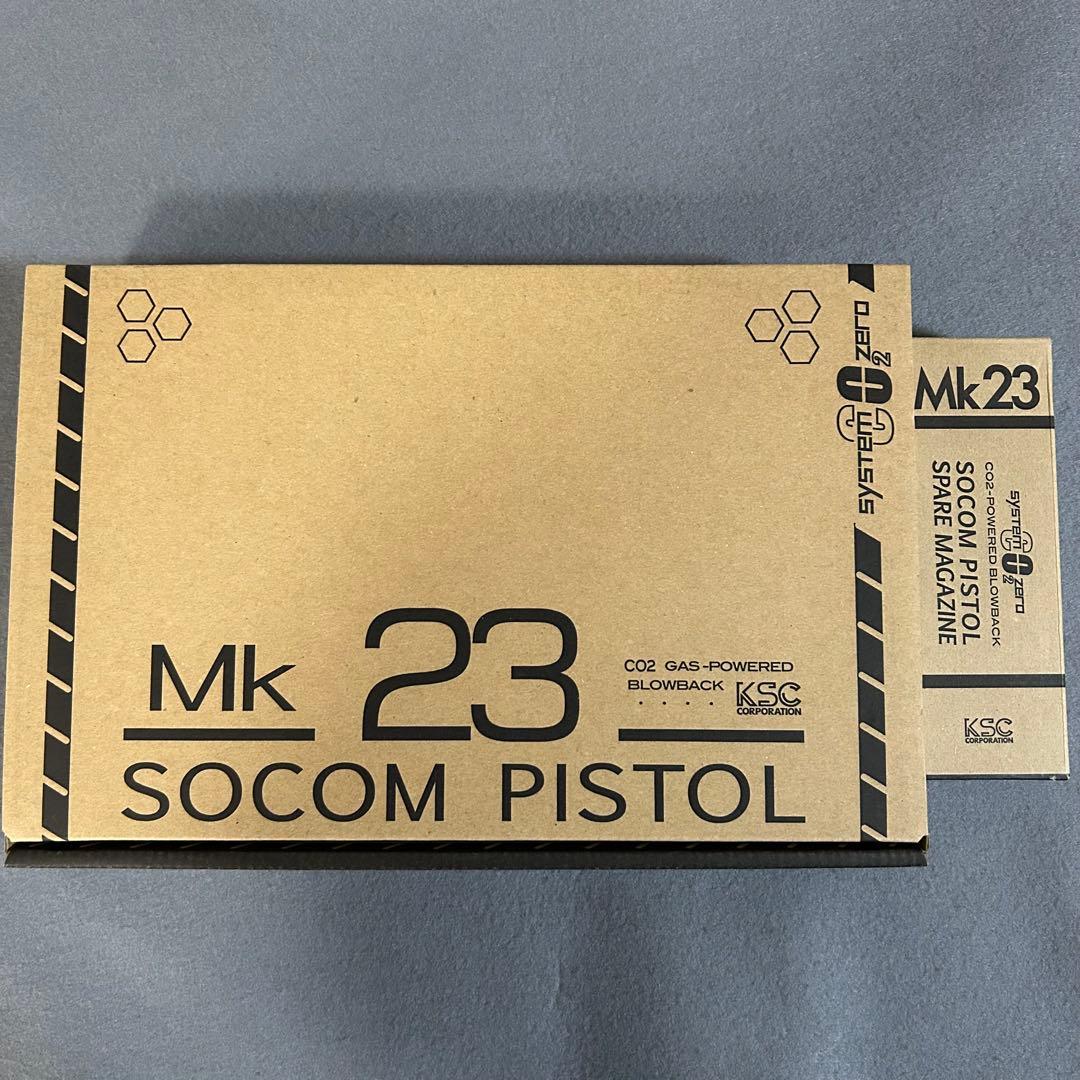 KSC Mk 23 タンカラー　CO2ガスブローバック　スペアマガジン付属