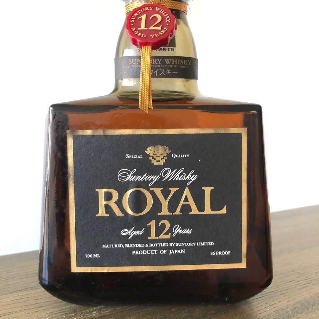 サントリーウイスキー ローヤル 12年 黒ラベル 新品未開栓 箱付き