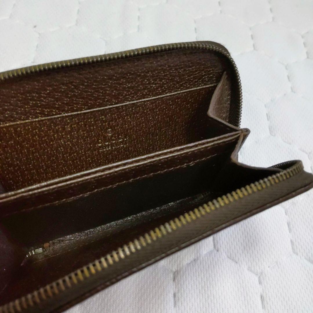 ✨ GUCCI グッチ GGキャンバスラウンドファスナー ケース 定期入れ