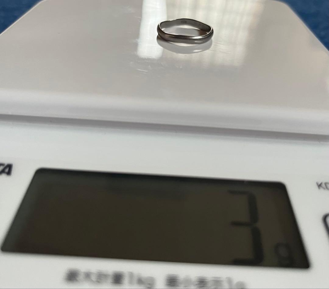 ホワイトゴールド.K18リング 3g