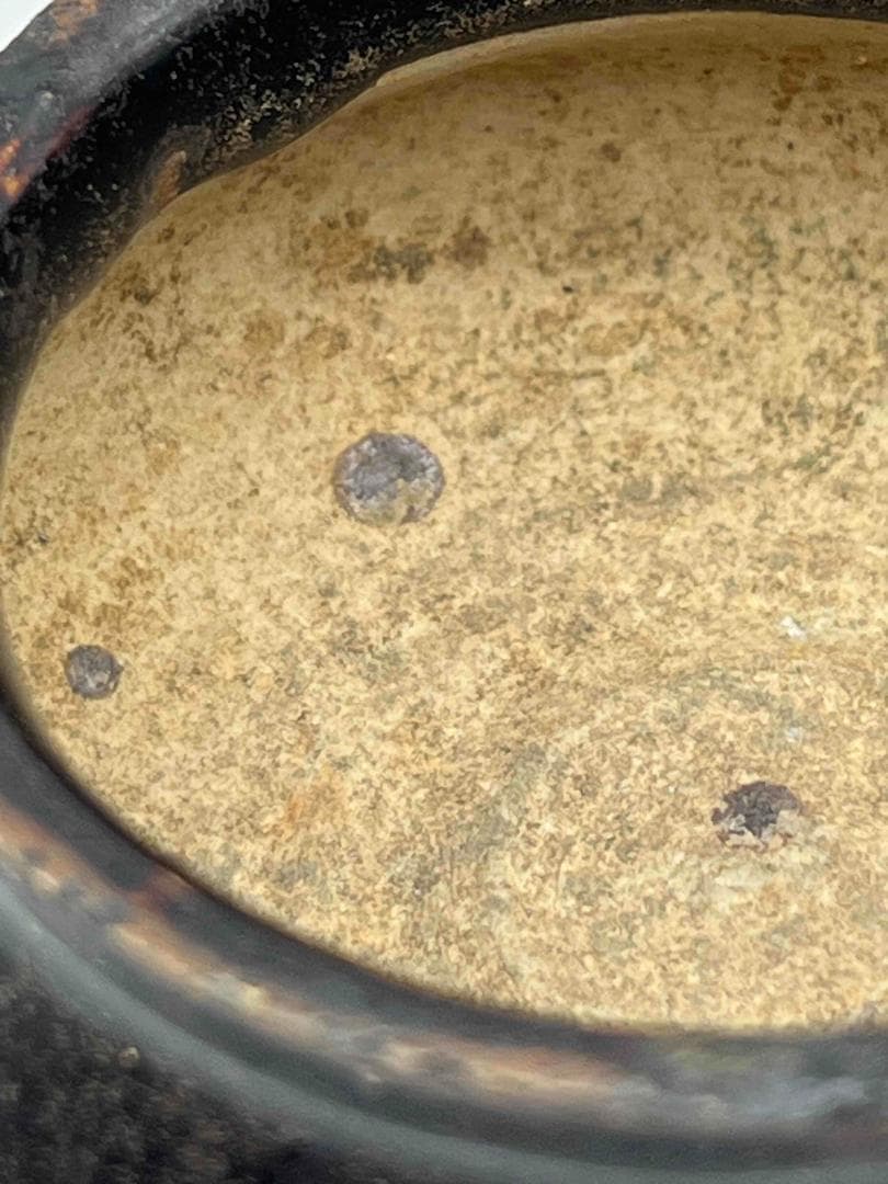 遼～金時代 磁州窯鉢 水洗 茶入 茶道具 希少貴重 唐物 古賞物(