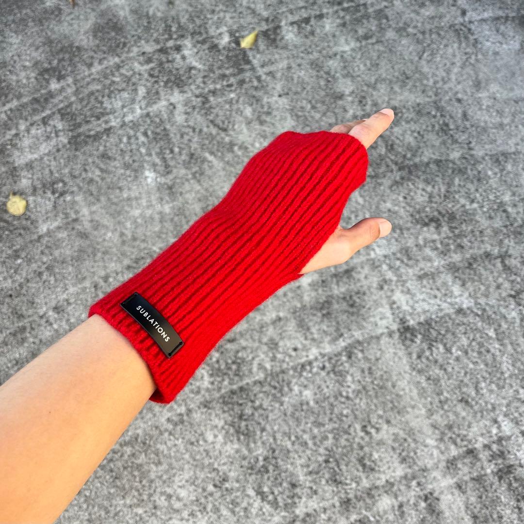 sublations サブレーションズ アームウォーマー 手袋 赤