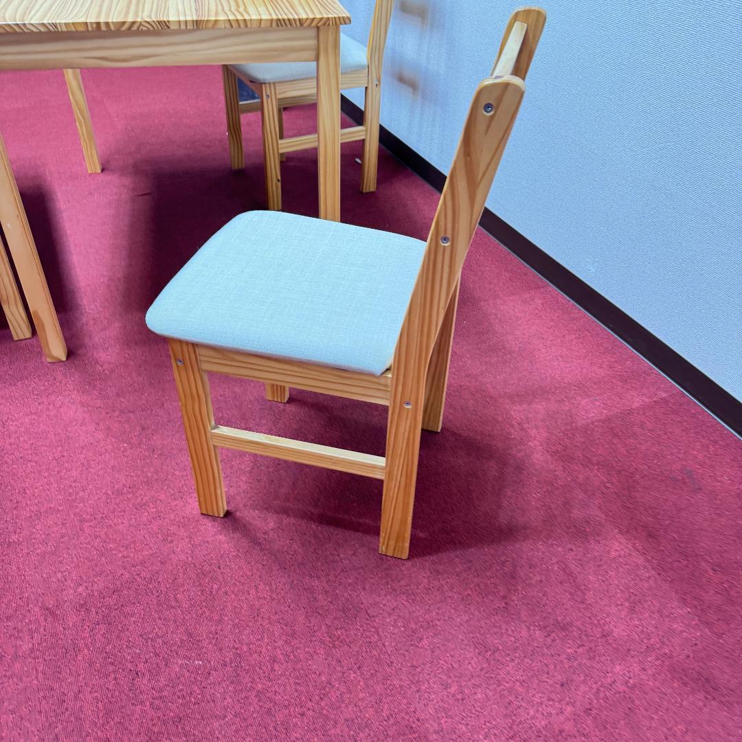 東京23区送料無料　美品4点ダイニングセット　ベンチ付き　オーク色