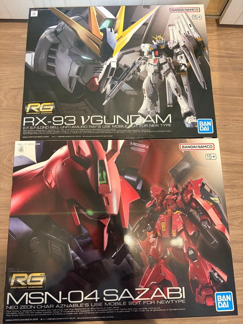 RG RX-93 νガンダム&MSN-04 サザビー 逆襲のシャア 値下げ不可 RG RX-93
