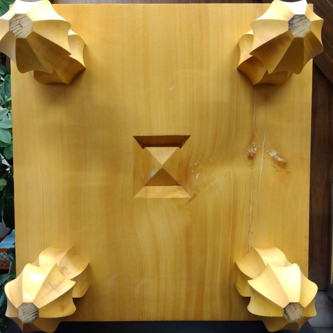 【国産　本榧　6寸碁盤　木表】