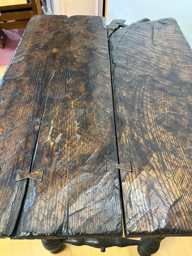 アンティーク/ヴィンテージ テーブル 無垢材 古材 検】英国アンティーク