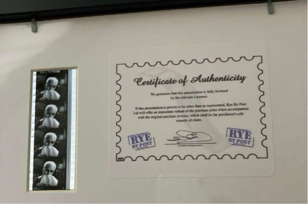 チャップリン ビンテージ 写真 フイルムセル 額 チャップリン