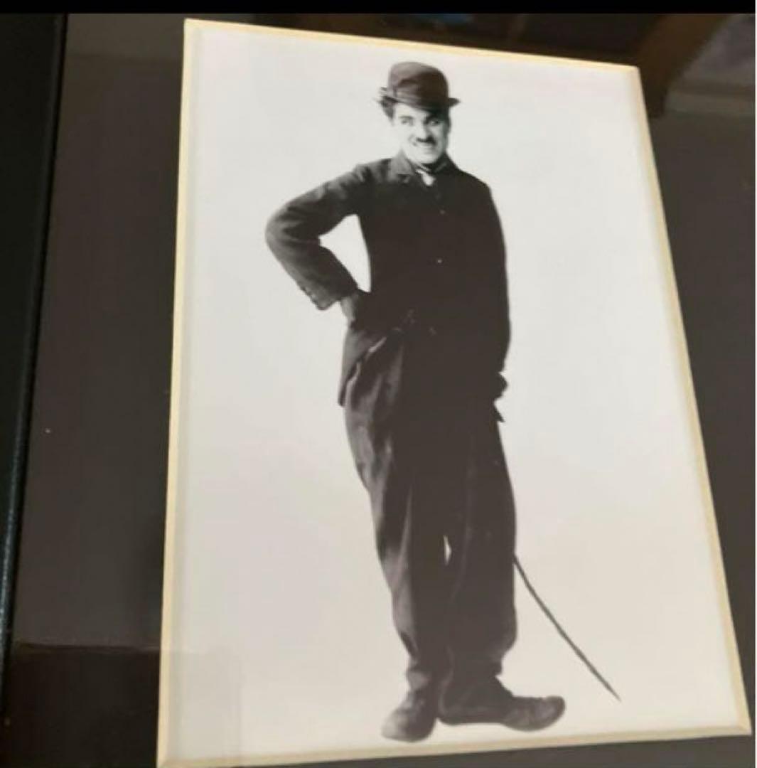 チャップリン ビンテージ 写真 フイルムセル 額 チャップリン