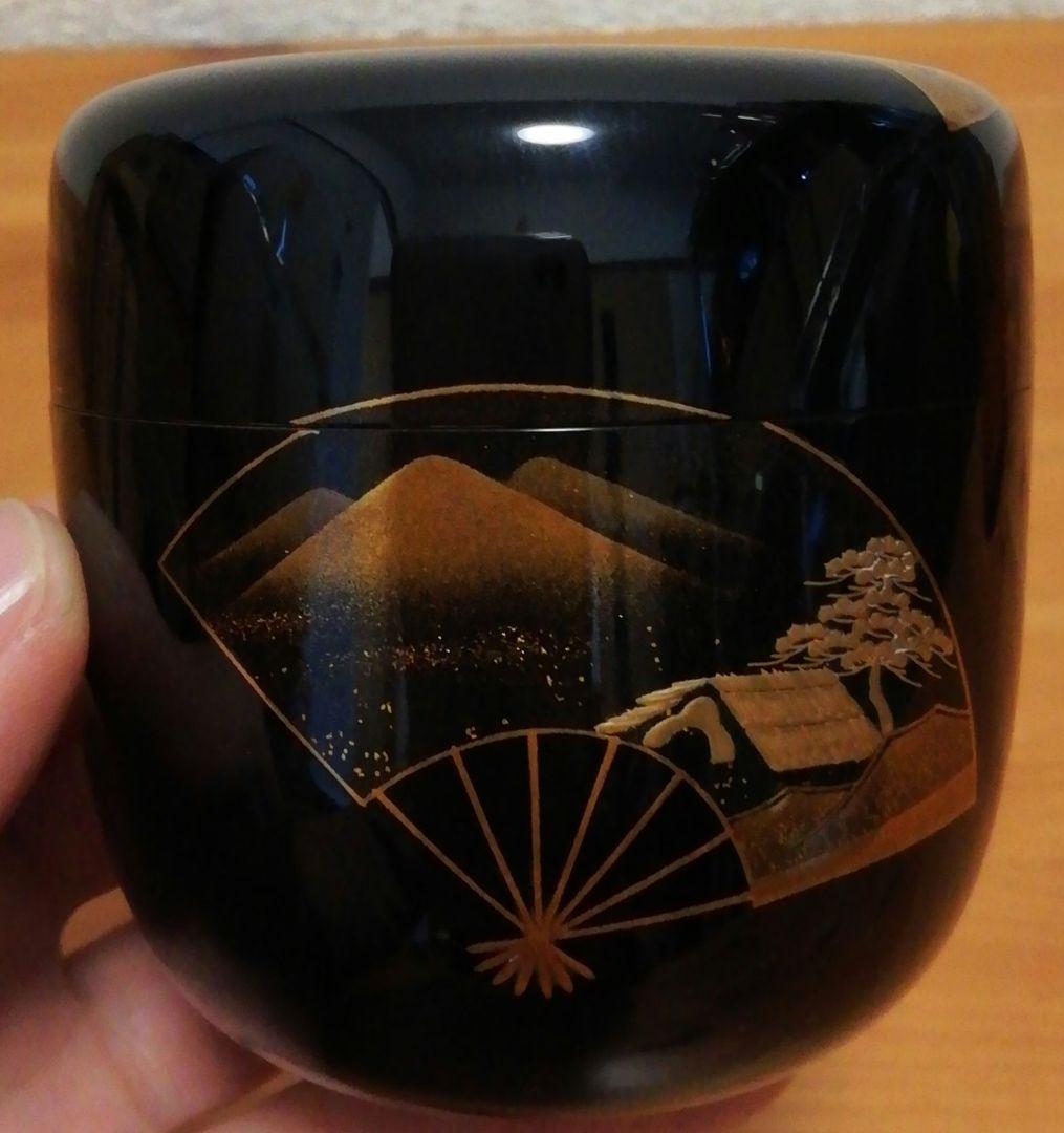 鵬雲斎書付 玉州作 扇 蒔絵 梨地 棗 共箱 茶道具 - メルカリ