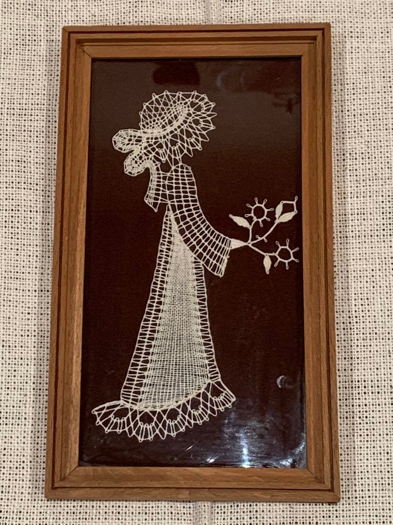ヴィンテージ Bobbin Lace インテリア